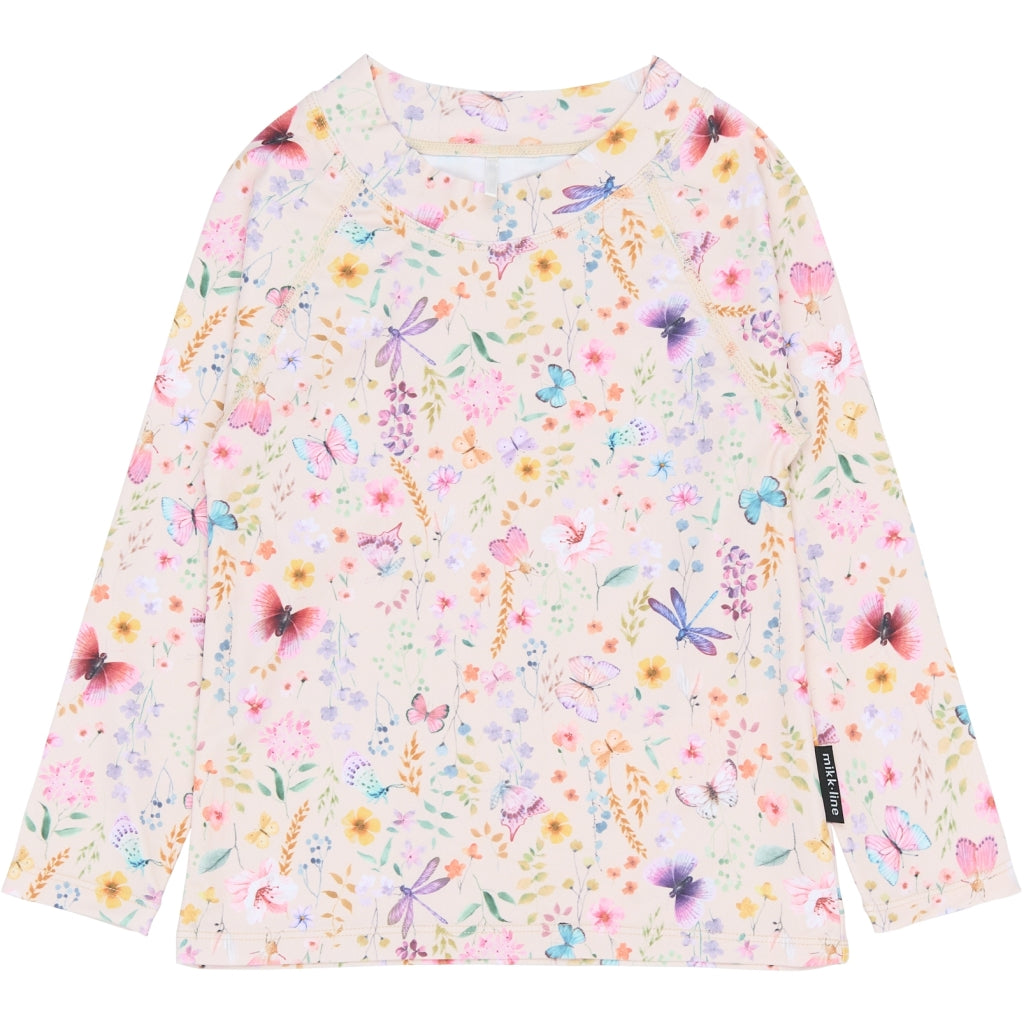 Mikk Line Mikk-Line - Swim Shirt (Printed) UV50+ - Butterfly AOP - Butterfly AOP ...