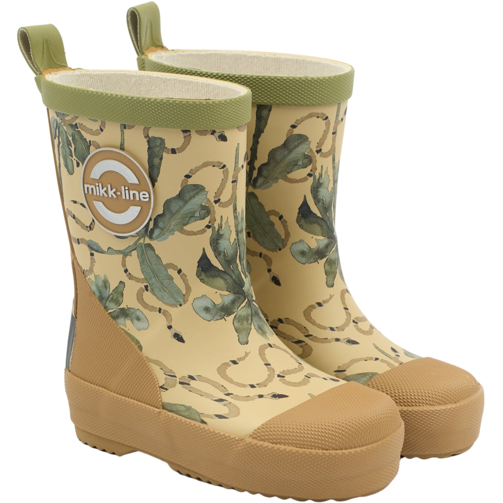 Wellies (Printed) Gray green