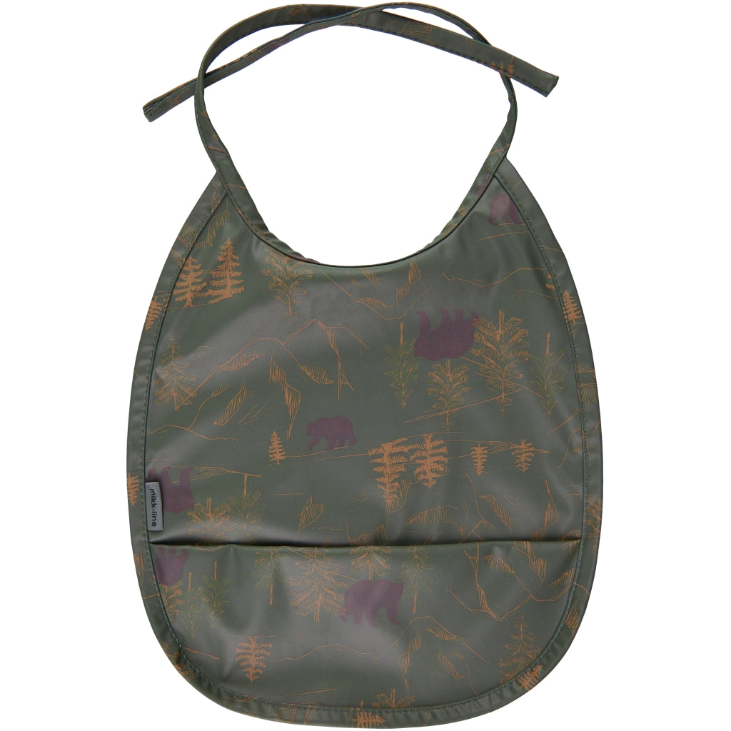Liewood Lai bib Panda stone grey